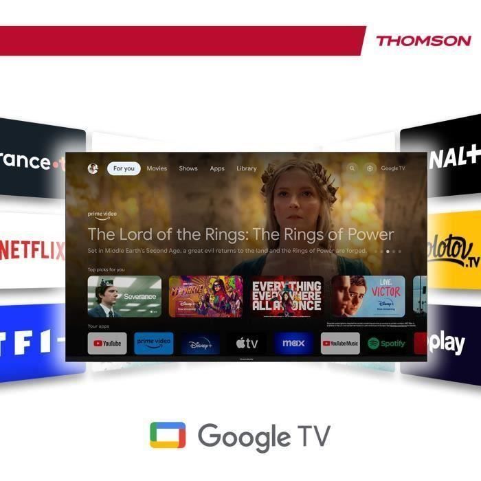Thomson 43UG4S14 - 43 inch (109 cm) LED-tv - 4K UHD - Google TV - 2x HDMI 2.0 + 2x HDMI 2.1