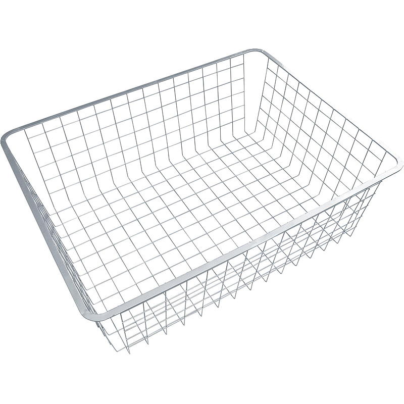 Cesta de alambre para el hogar, 535x410x185 mm, color plata