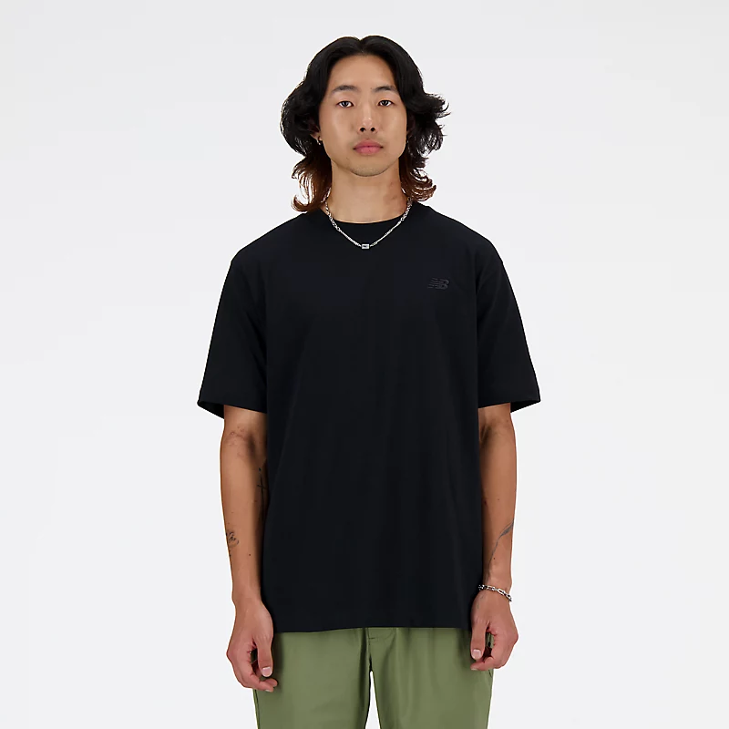 Men's cotton sports t-shirt - BLACK