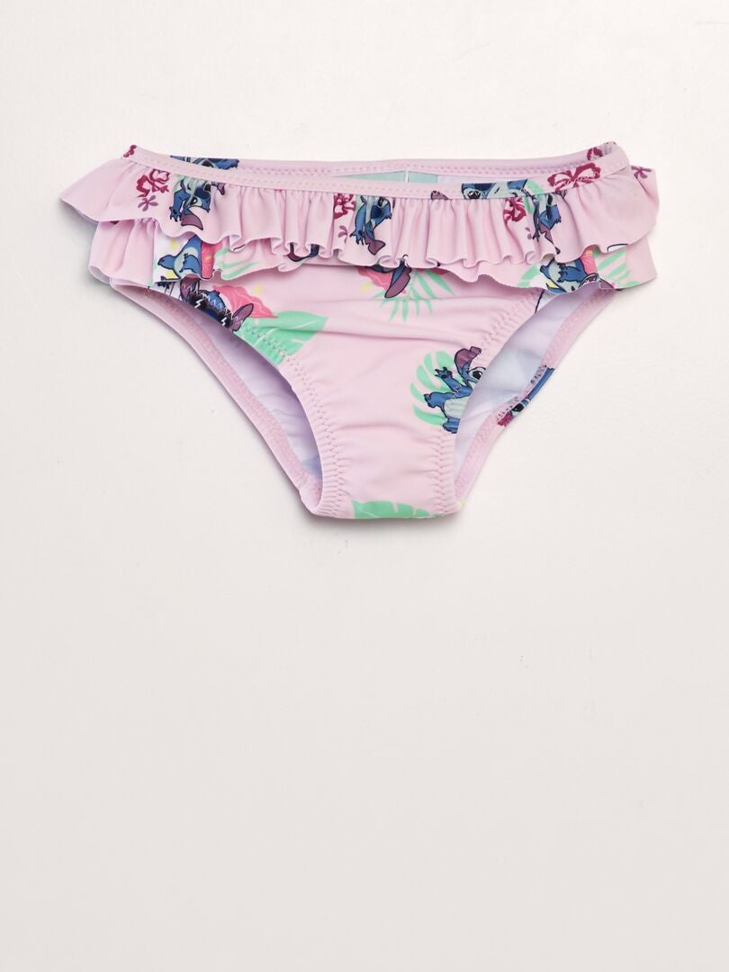 'Disney' bikinibroekje met ruches - ROZE