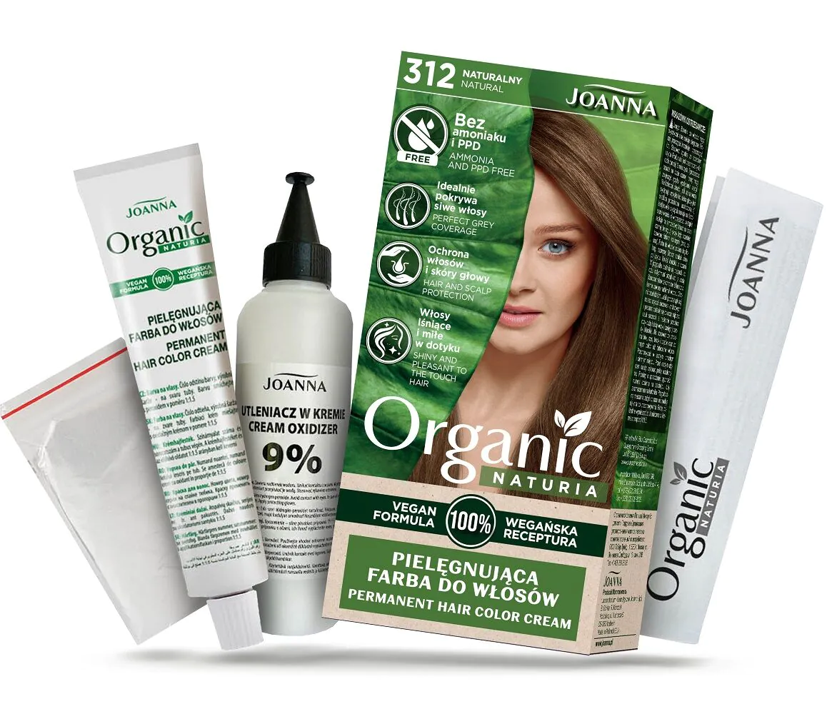 Joanna Naturia Organic Vegan Farba do włosów Naturalny 312