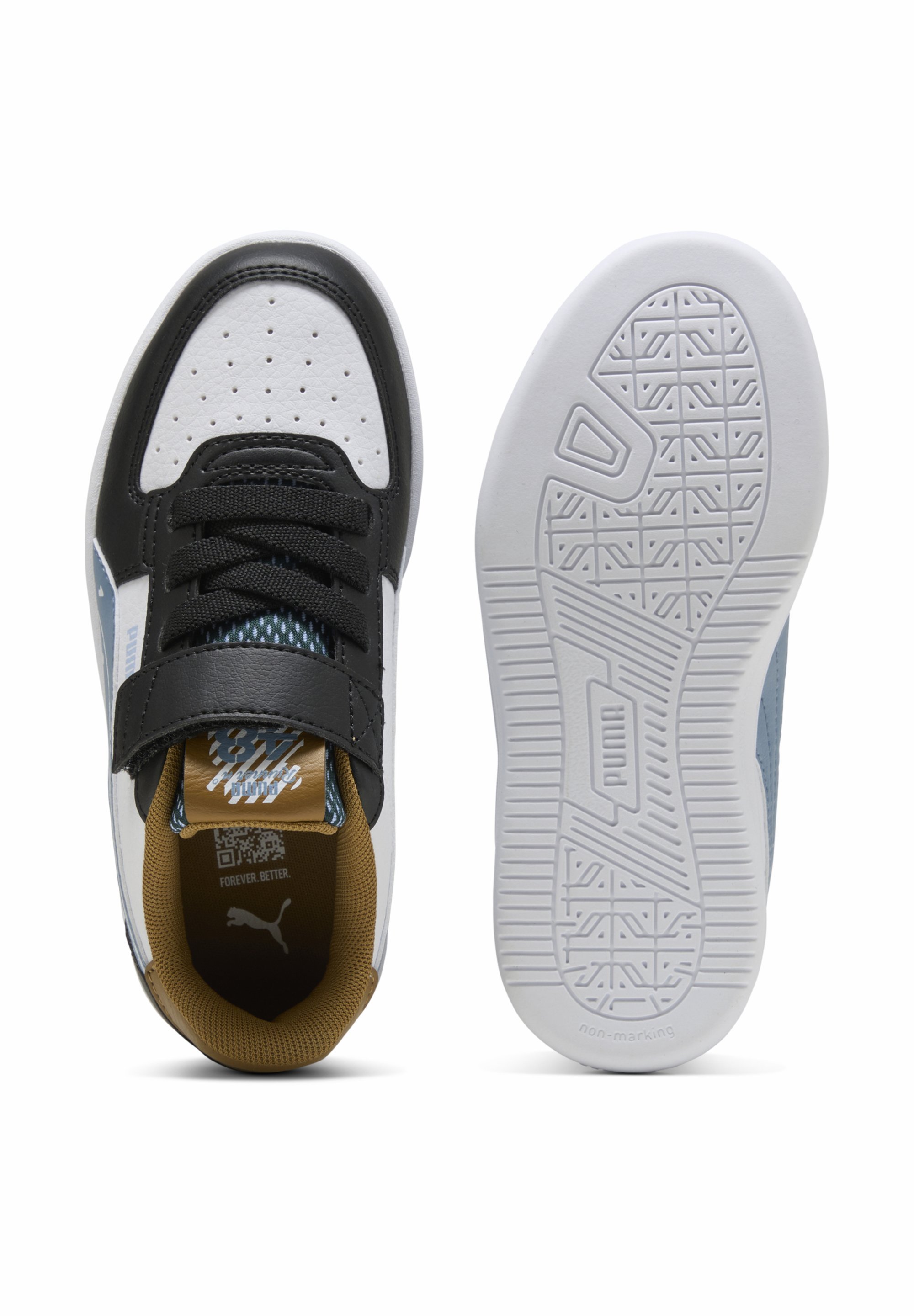 Puma CAVEN FUN SNEAKERS - Scarpe da ginnastica - nero/blu freddo/bianco