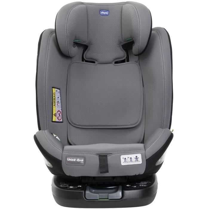 Silla de coche Chicco Unico Evo - Grupo 0/1/2/3 - i-Size - Reclinable - Reductor - Gris/Negro