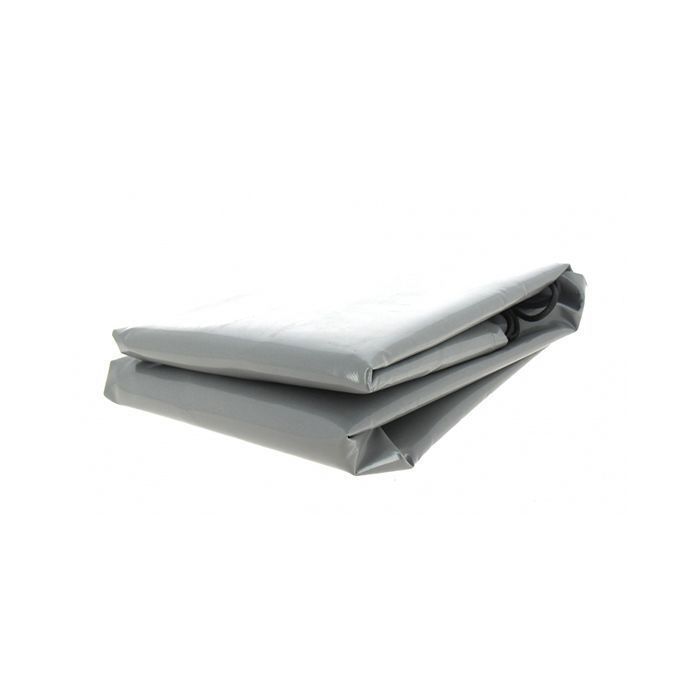 Lona para remolque Erdé Expert LC 201 – 208 x 142 x 10 cm – PVC impermeable y reforzado de 640 g/m² – Gris – Fabricada en Francia