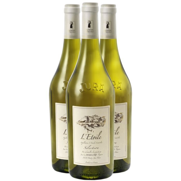 Domaine Jean-Luc Mouillard L'Etoile Sélection 2020 - Witte wijn uit de Jura (3x75cl).