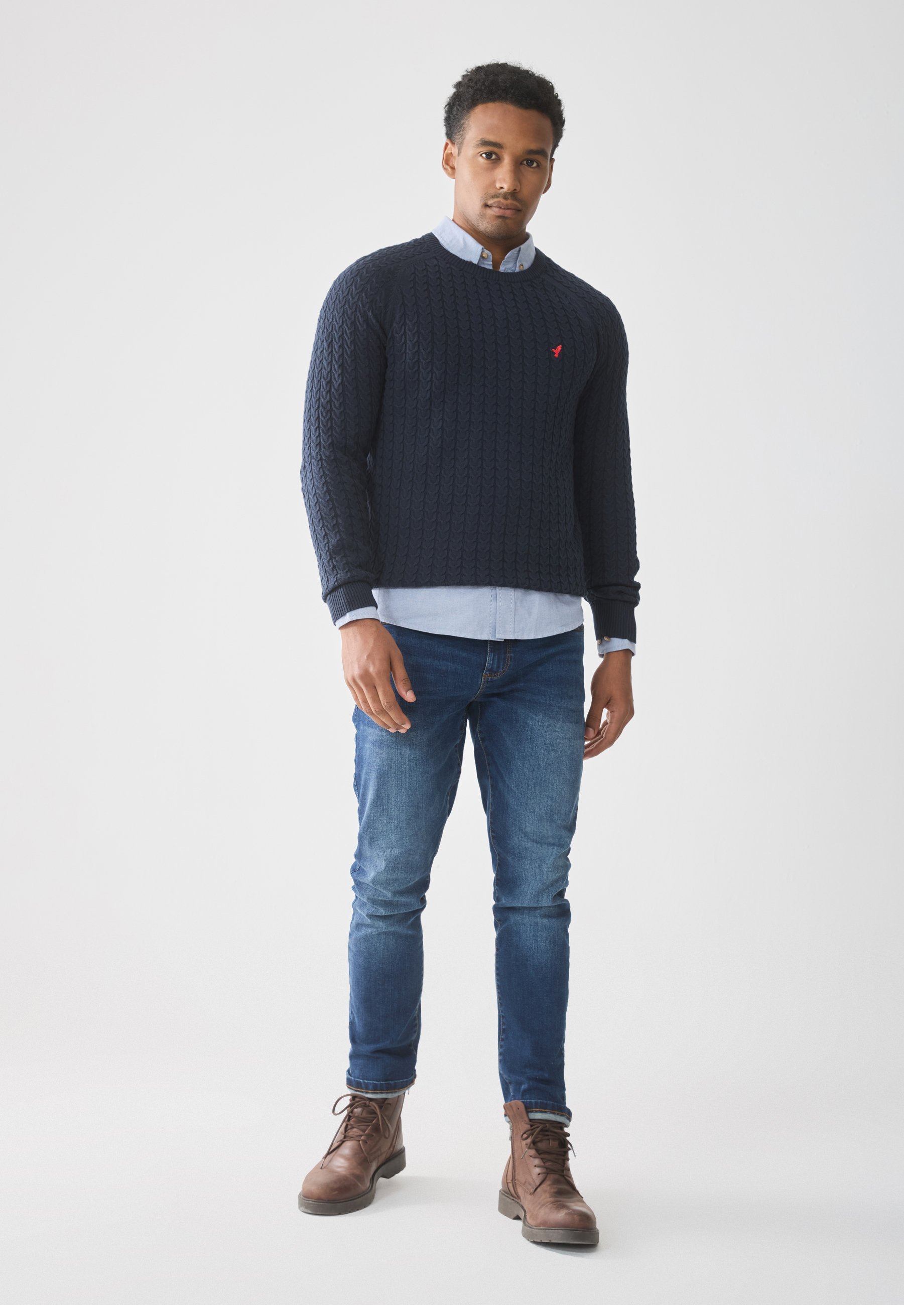 Pier One Jumper - donkerblauw