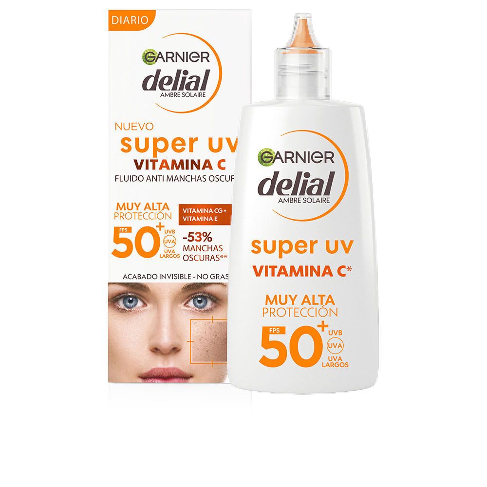 Delial Super UV C vitamīna FPS50 krēmveida sejas fluīds pret niezi Sejas aizsardzība