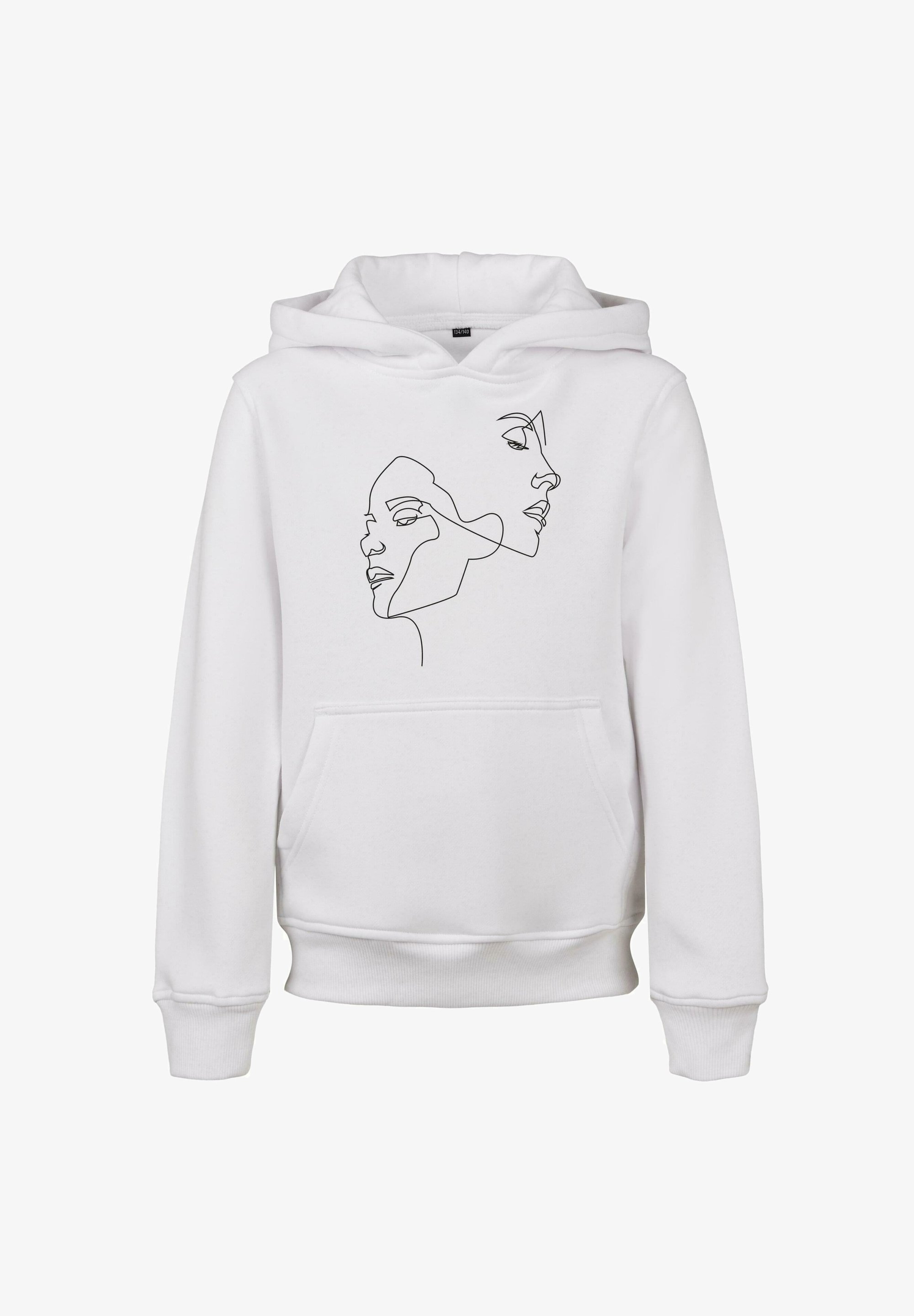 Mister Tee ONE LINE FIT - Hoodie - wit