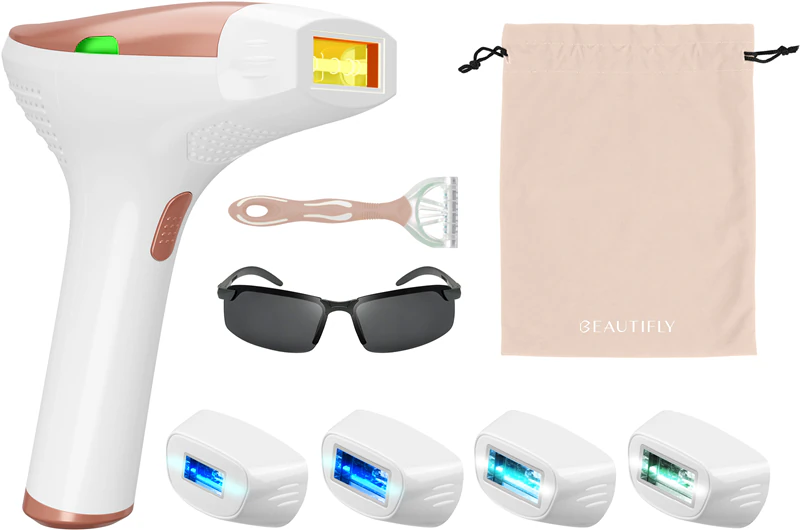 Aparelho de depilação a laser Beautifly B-Shine Pro para corpo, rosto, virilha e axilas.