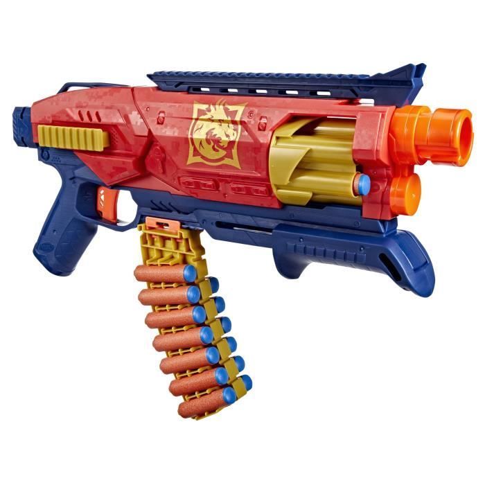 Nerf Loadout Shadowspeed Recon blaster met opbergruimte voor de 14 meegeleverde Nerf N1 pijltjes, roterende trommel voor 6 pijltjes, speelgoed