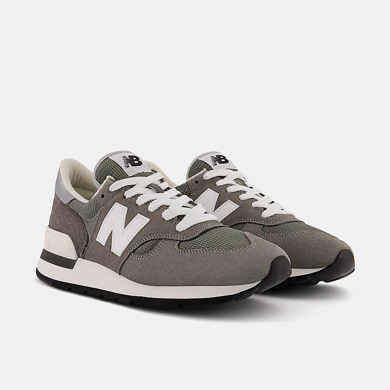 Pánské boty MADE in USA 990v1 Core – šedé s bílou