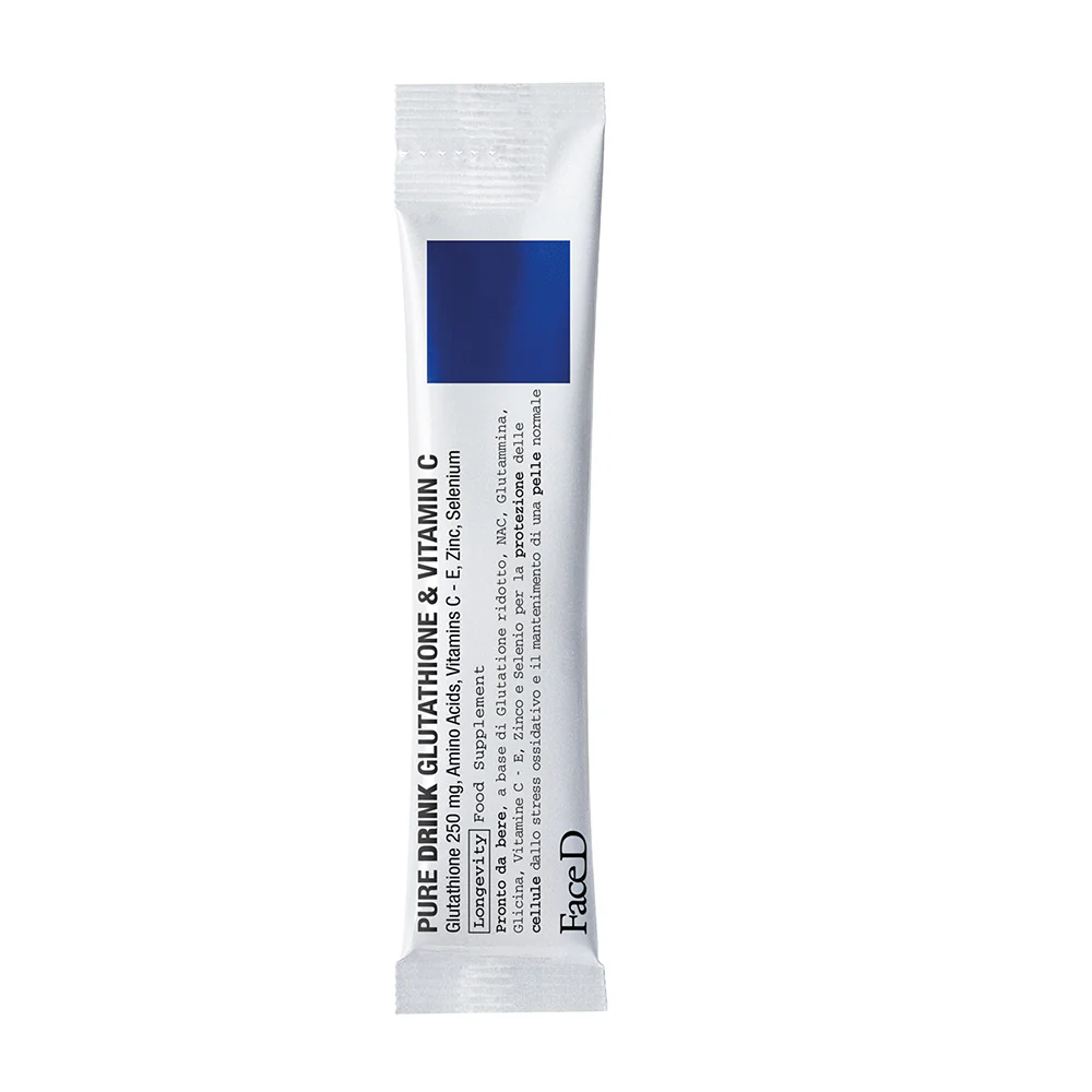 Integratori Pure Drink Glutatione & Vitamina C - Longevity Drink - Integratore Corpo e Detox