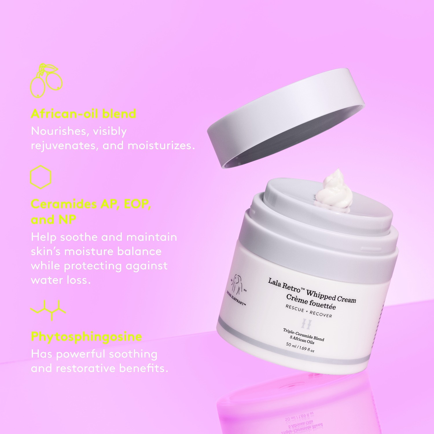 Drunk Elephant Gesichtscreme Lala Retro Schlagsahne - 50 ml