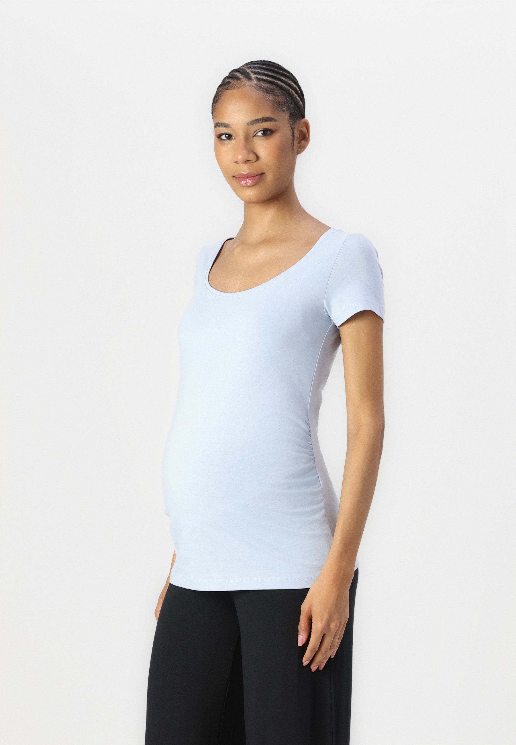 Anna Field MAMA 2er-Pack – Basic-T-Shirt – Türkis/Mehrfarbig