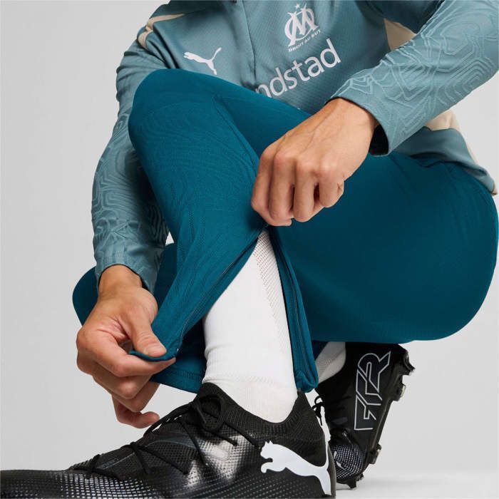 Pantaloni da allenamento - Puma - OM 2024/25 - Verdi - Unisex - Traspiranti