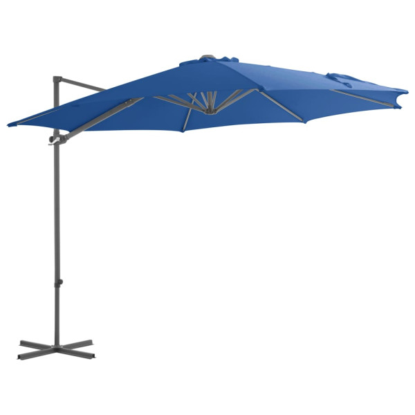Parasol ogrodowy Niebieski 300 x 255 cm vidaXL