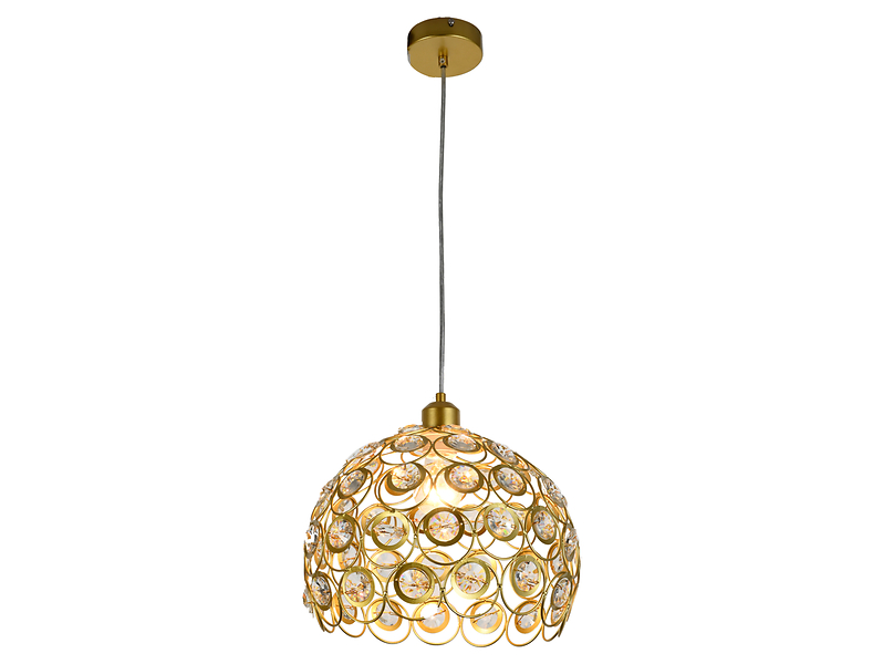 Lampa wisząca Florence stalowa złota