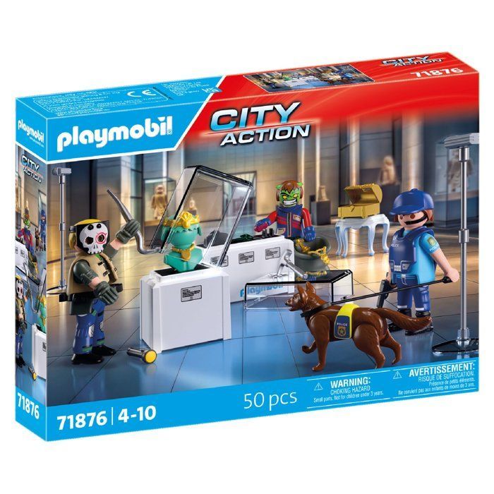 Playmobil Police Thief Pack: Police Helicopter (70569) + Burglar Arrest (71876)