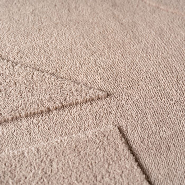 Carpetsale24 Tapis à motif boho 80x250 cm beige, long format, lavable, effet 3D, pour couloir, salon ou pièce étroite