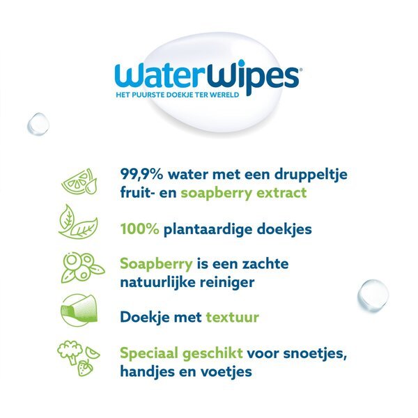 Waterwipes deguna salvetes<br>9 x 60 gabali