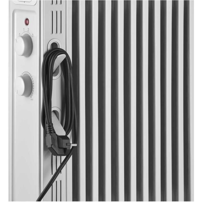 Oil-filled electric radiator - SENCOR - SOH 3411WH - 2300 W - 2 buttons - White
