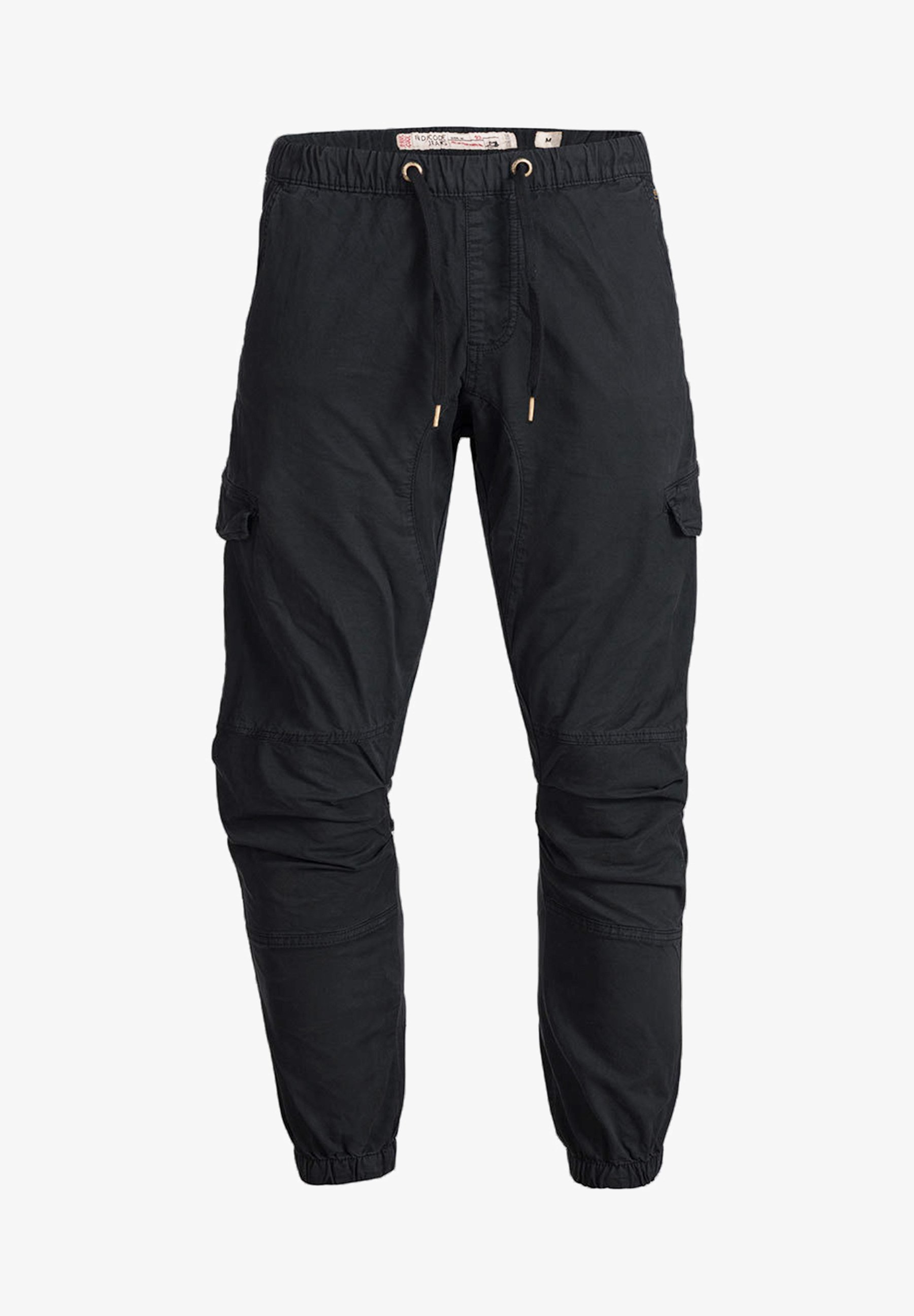 INDICODE JEANS LEVI - Cargohose - schwarz