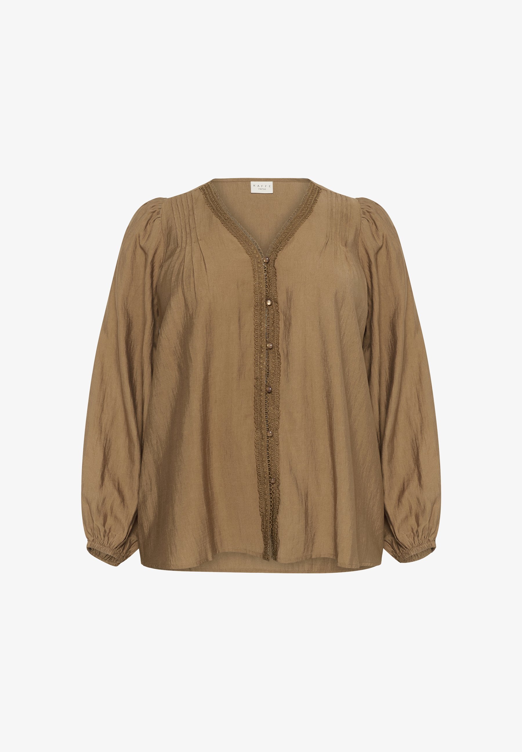 Kaffe Curve MIRANA - Bluse - toasted coconut
