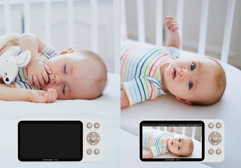 Digitālais video bērnu monitors Concept KIDO KD5010 ar LED fona apgaismojumu