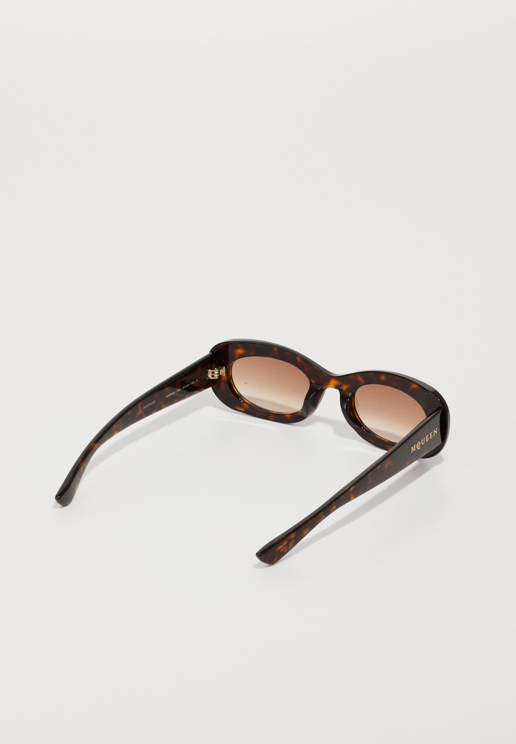 Okulary przeciwsłoneczne Alexander McQueen - havana/brąz