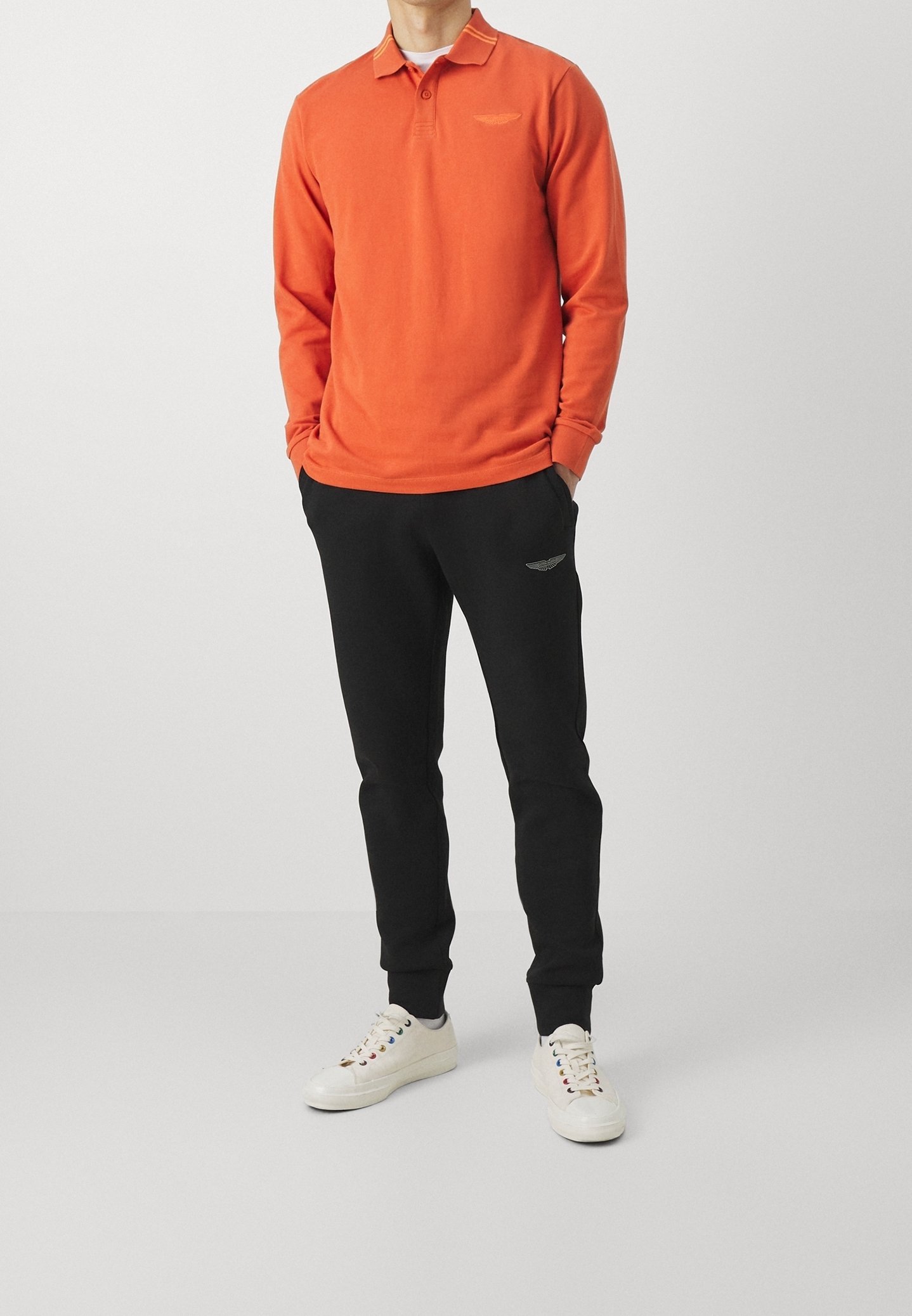 Hackett Aston Martin Racing poloshirt - oranje