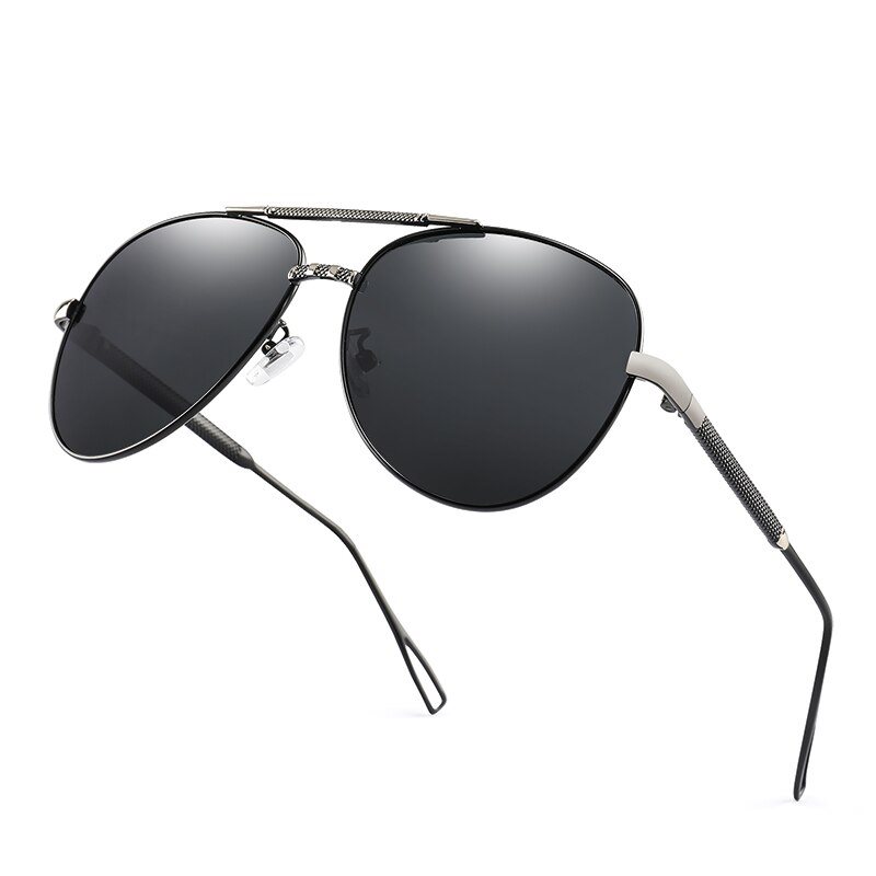 Klassische polarisierte Sonnenbrille für Herren, Marken-Metallsonnenbrille, Herren-Fahrerbrille, UV400