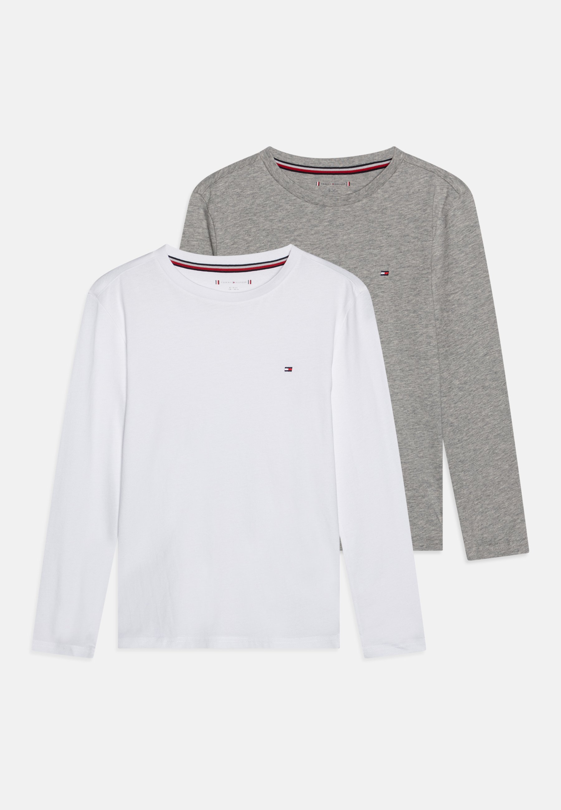Confezione da 2 T-shirt unisex Tommy Hilfiger - canottiera - bianco/grigio chiaro mélange