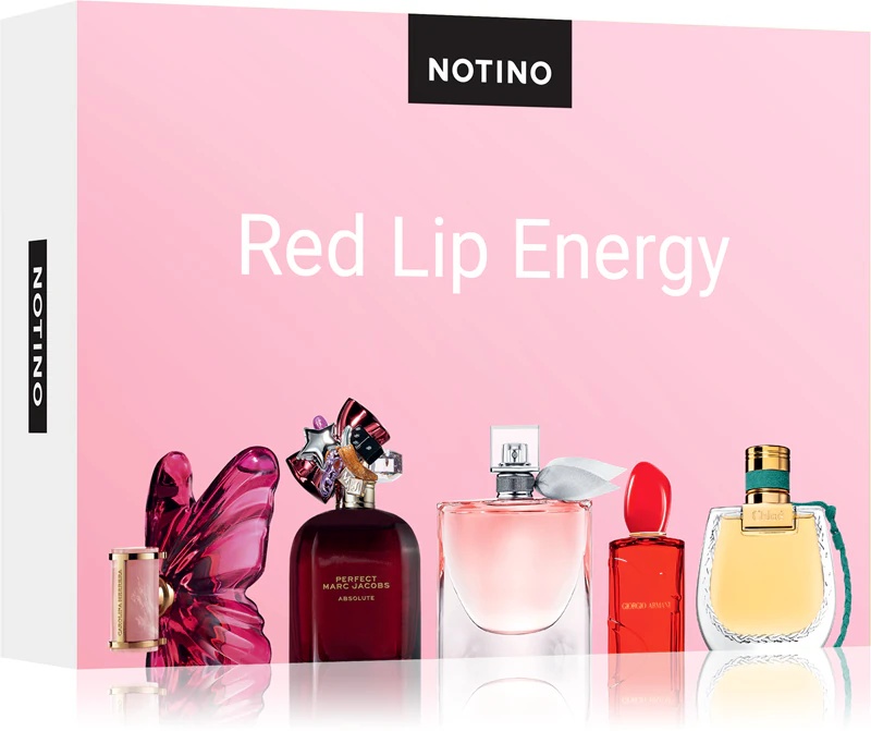 Beauty Discovery Box Notino Red Lip Energy set za ženske