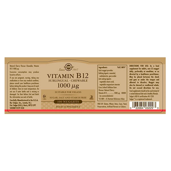 Vitamín B12 | 100 UD