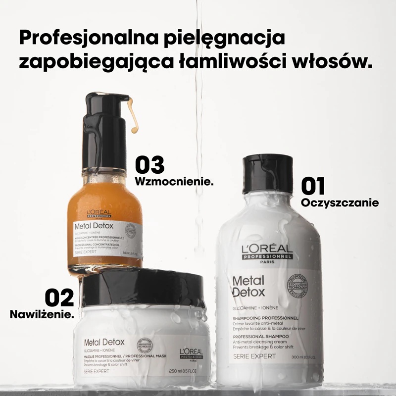 L'Oréal Professionnel Serie Expert Metal Detox dziļi barojoša maska krāsotiem un bojātiem matiem