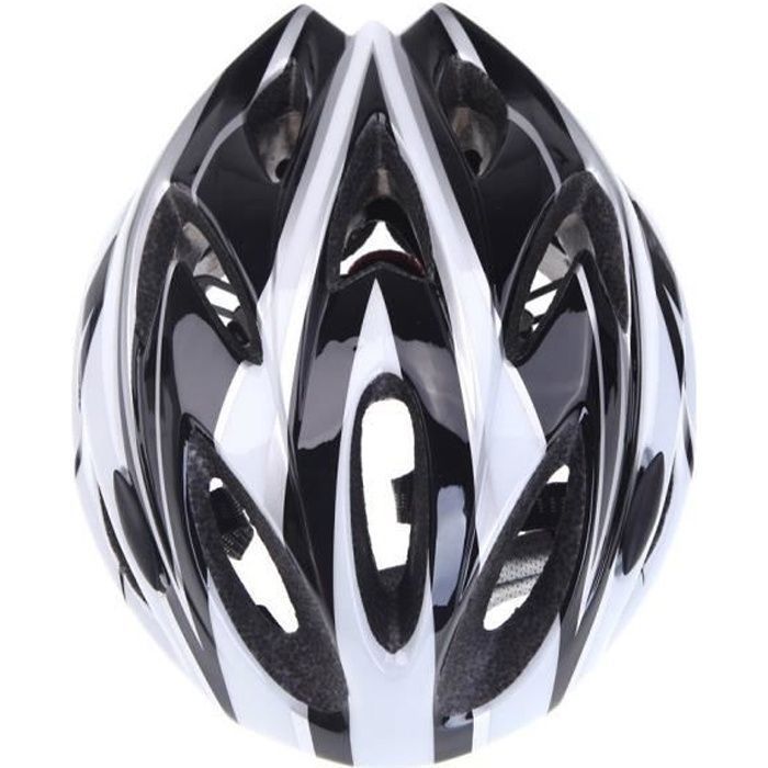 Casco de bicicleta SODIAL para adultos - Blanco y negro - 18 eventos - EPS y PC