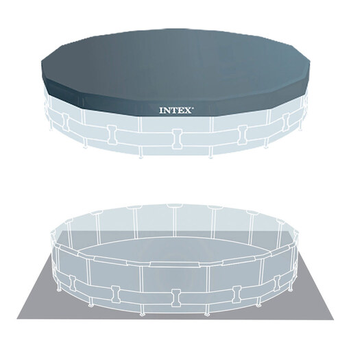 Piscina Intex com estrutura metálica, 457 x 122 cm, 16.805 litros.