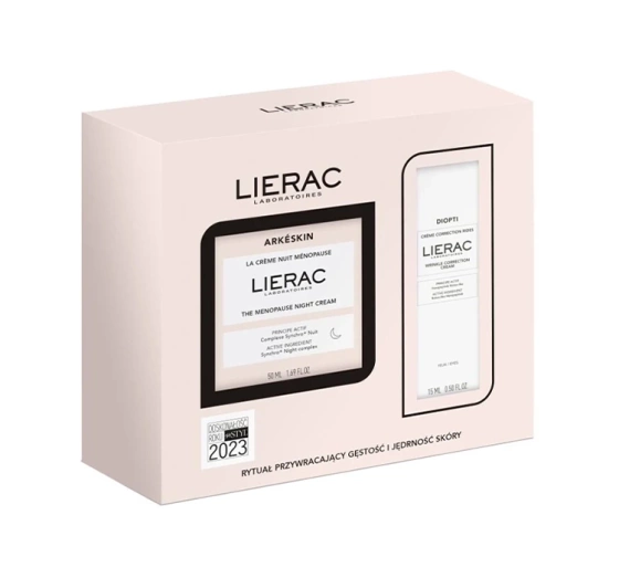 Lierac zestaw kosmetyków do pielęgnacji cery dojrzałej krem na noc 50 ml   krem pod oczy 15 ml
