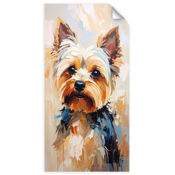 Naklejka na ścianę  Feeby Yorkshire terrier Pies Zwierzę 40x80