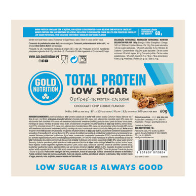 GOLDNUTRITION Vähäsokerinen suklaakeksipatukka 60g 60g