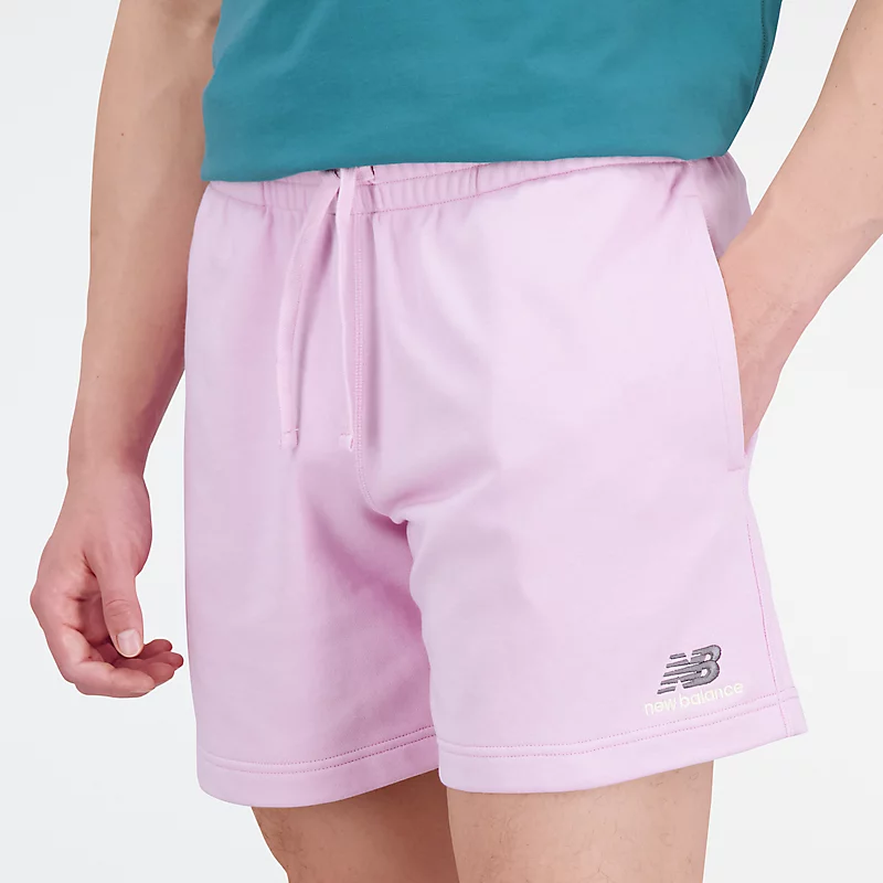 Uniseksowe, inteodzowne szorty frotte av materiału French Terry – LILAC CLOUD