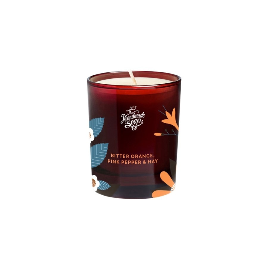 Ručno rađena sapunska svijeća s gorkom narančom, ružičastim paprom i sijenom – 210 ml