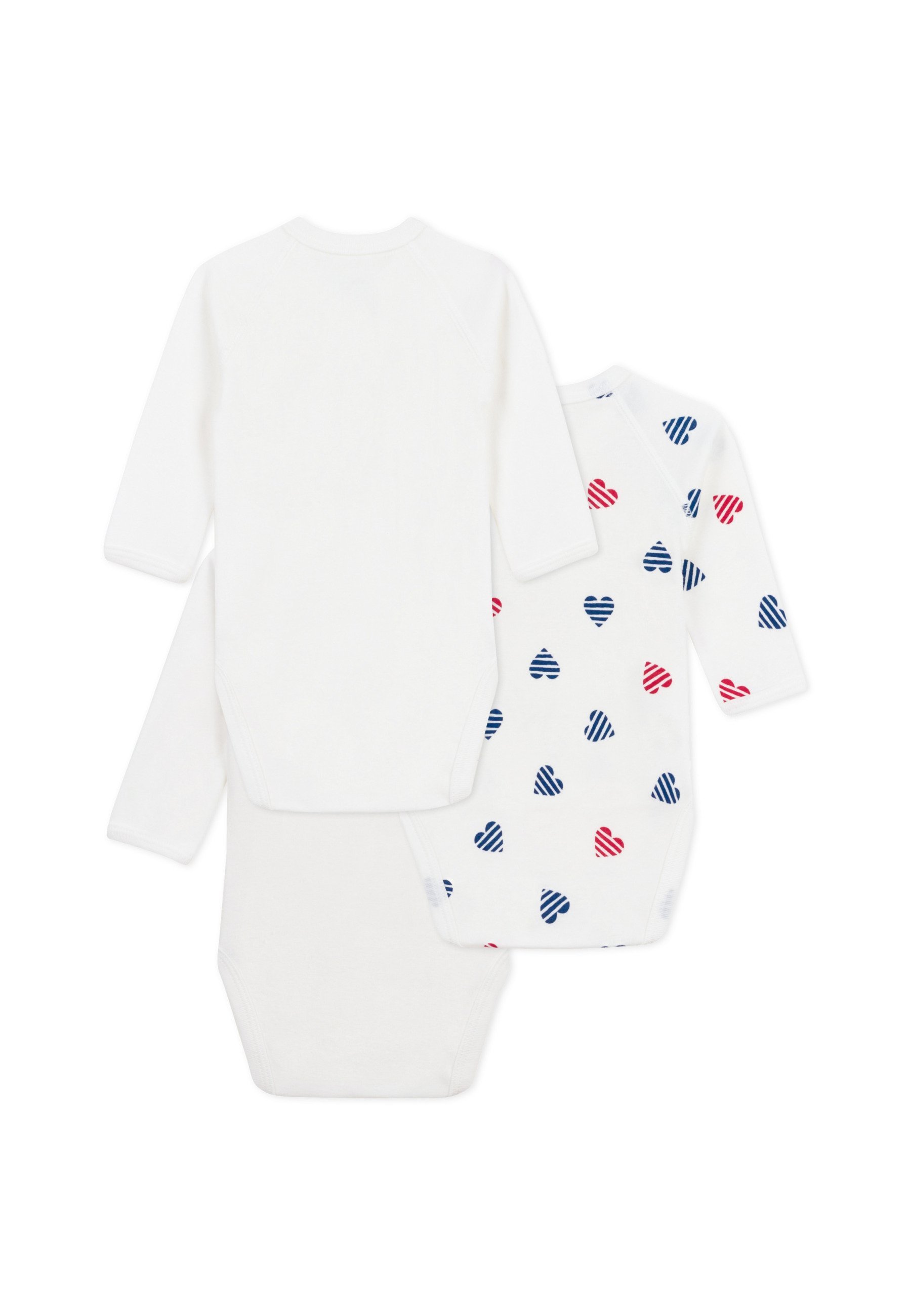 Petit Bateau NEWBORN NAISS UNISEX 3 PACK - Body - marshmallow/veelkleurig
