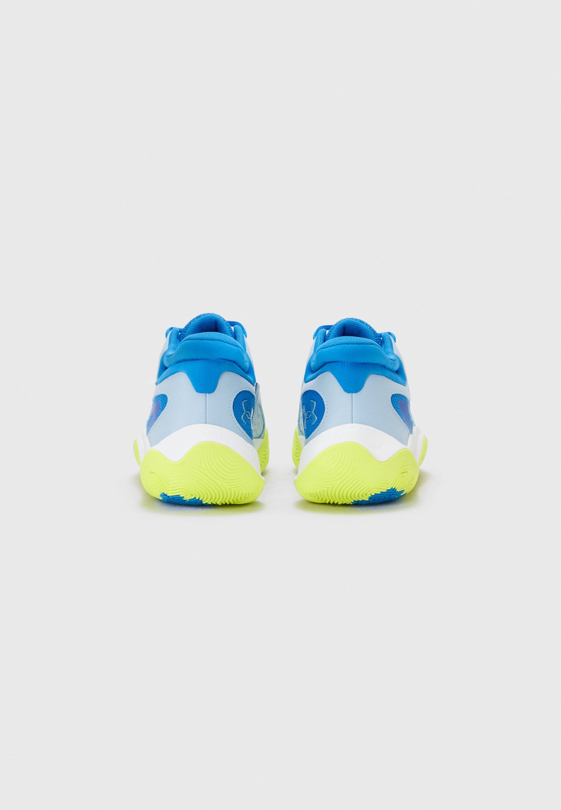 Under Armour JET 25 UNISEX - Basketbalschoenen - blauw/grijs/oranje