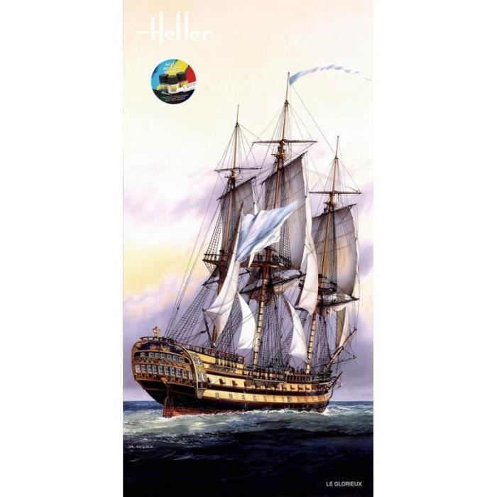 HELLER - Le Glorieux Starter Kit Modello di nave |heller|58889| Promo modello di carro armato in scala 1:150 - Rif: 15374