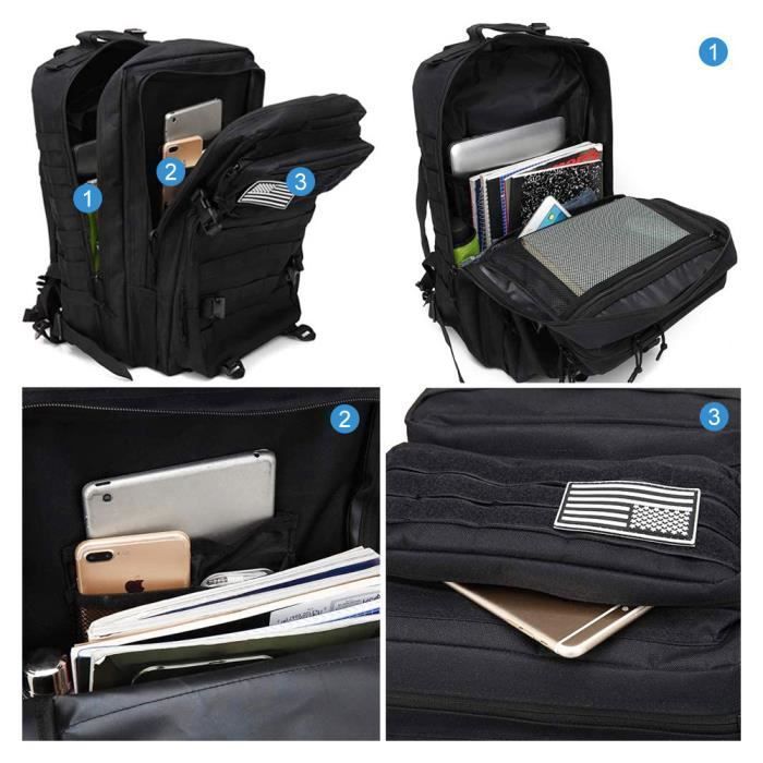 Zaino tattico militare da 45 litri, zaino da trekking, borsa di sopravvivenza, zaino da viaggio, zaino militare da trekking, tattico dell'esercito.