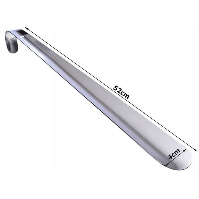 Cobye - Calzador largo de metal con gancho - Modelo grande, 52 cm de largo