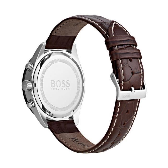 Reloj cronógrafo Hugo Boss para hombre con movimiento de cuarzo y correa de cuero 1513598