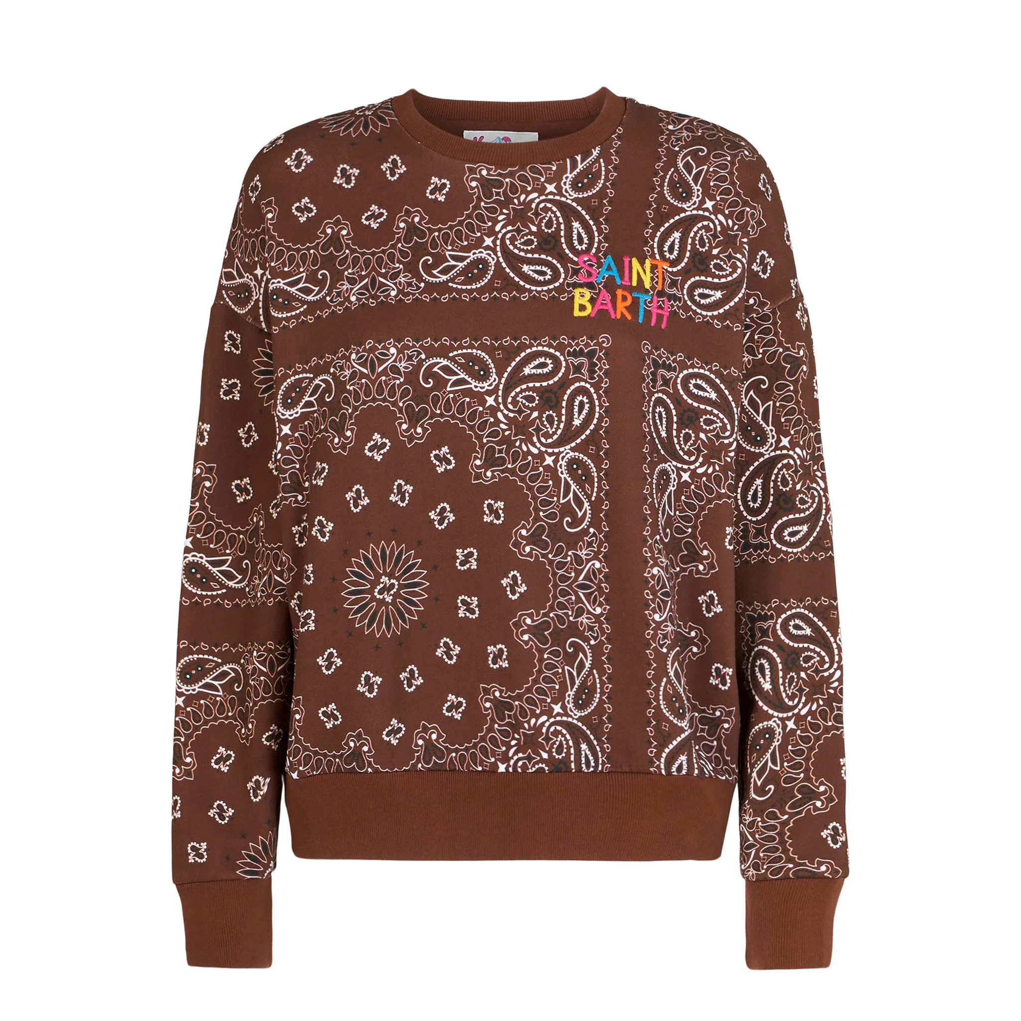 Damessweatshirt met bandana-print