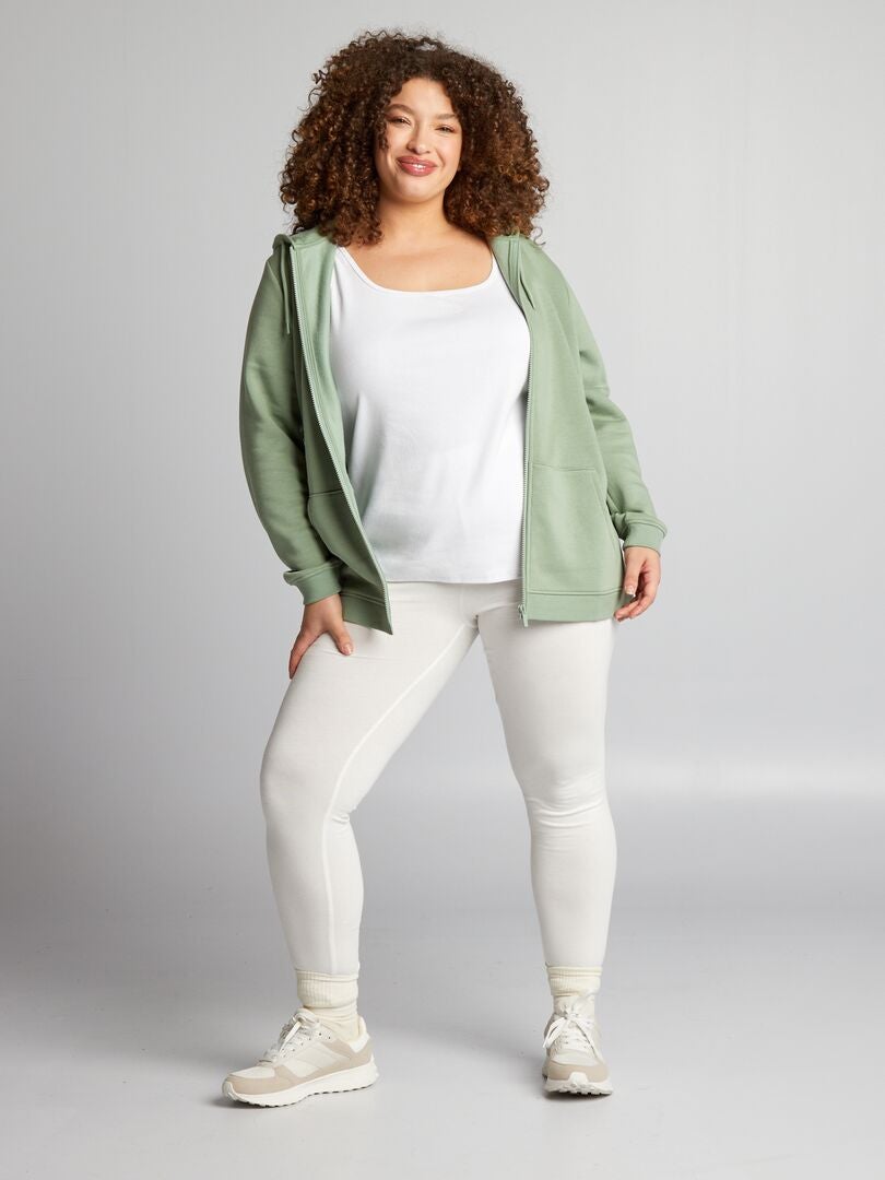 Lange katoenen leggings - WIT